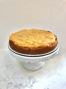 Honey Orange Cake with Vanilla Sweet Potato Frosting (Creamsicle Cake)