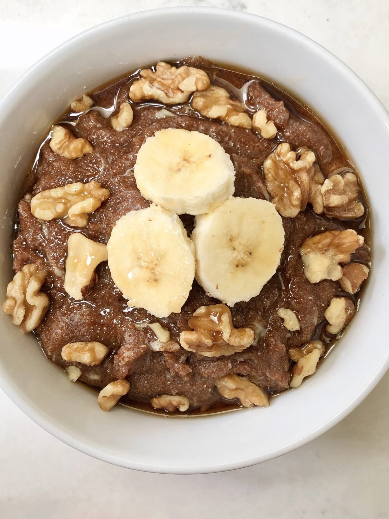 Easy banana teff porridge